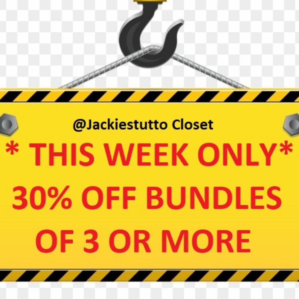 30% OFF BUNDLES OF 3 OR MORE THIS WEEK!!